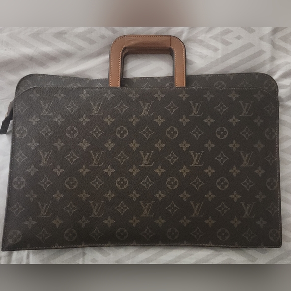 Louis Vuitton Handbags - Louis Vuitton Monogram Soft Sided Three Compartment Retractable Handle Briefcase